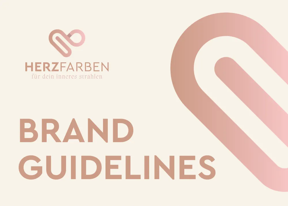 Herzfarben brand guidelines cover