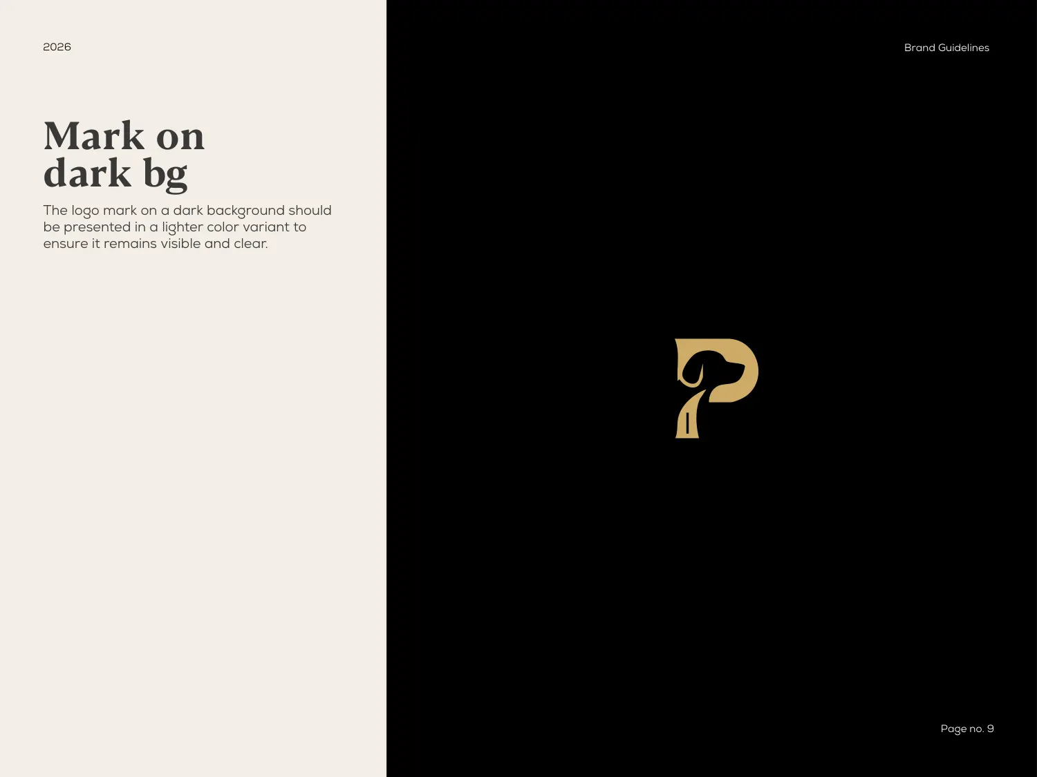 The PROCANIS logo mark shown in gold on a black page: the letter P drawn so its bowl and stem form a hound&rsquo;s head in profile