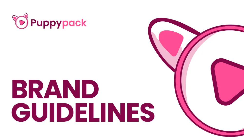Puppy Pack brand guidelines cover