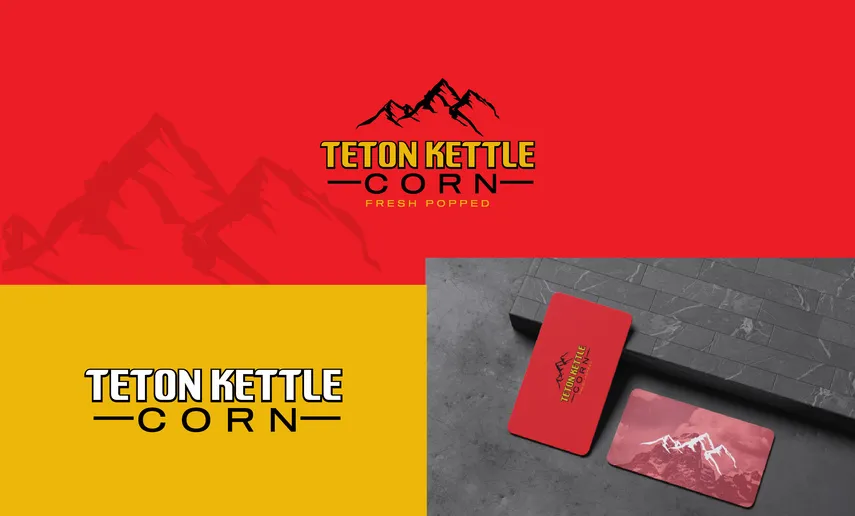 Logo design and brand mockup, project 44