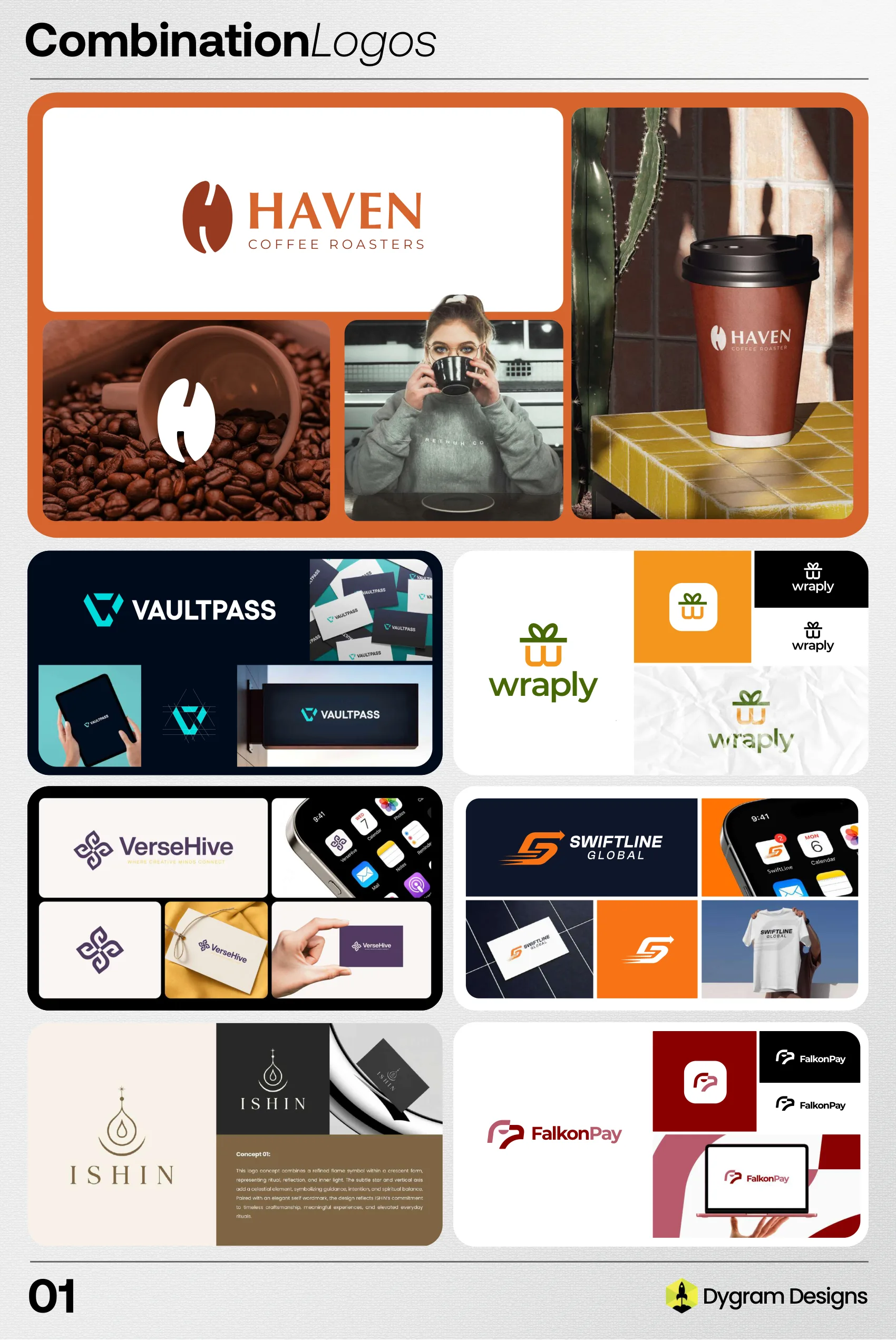Combination Logos portfolio board