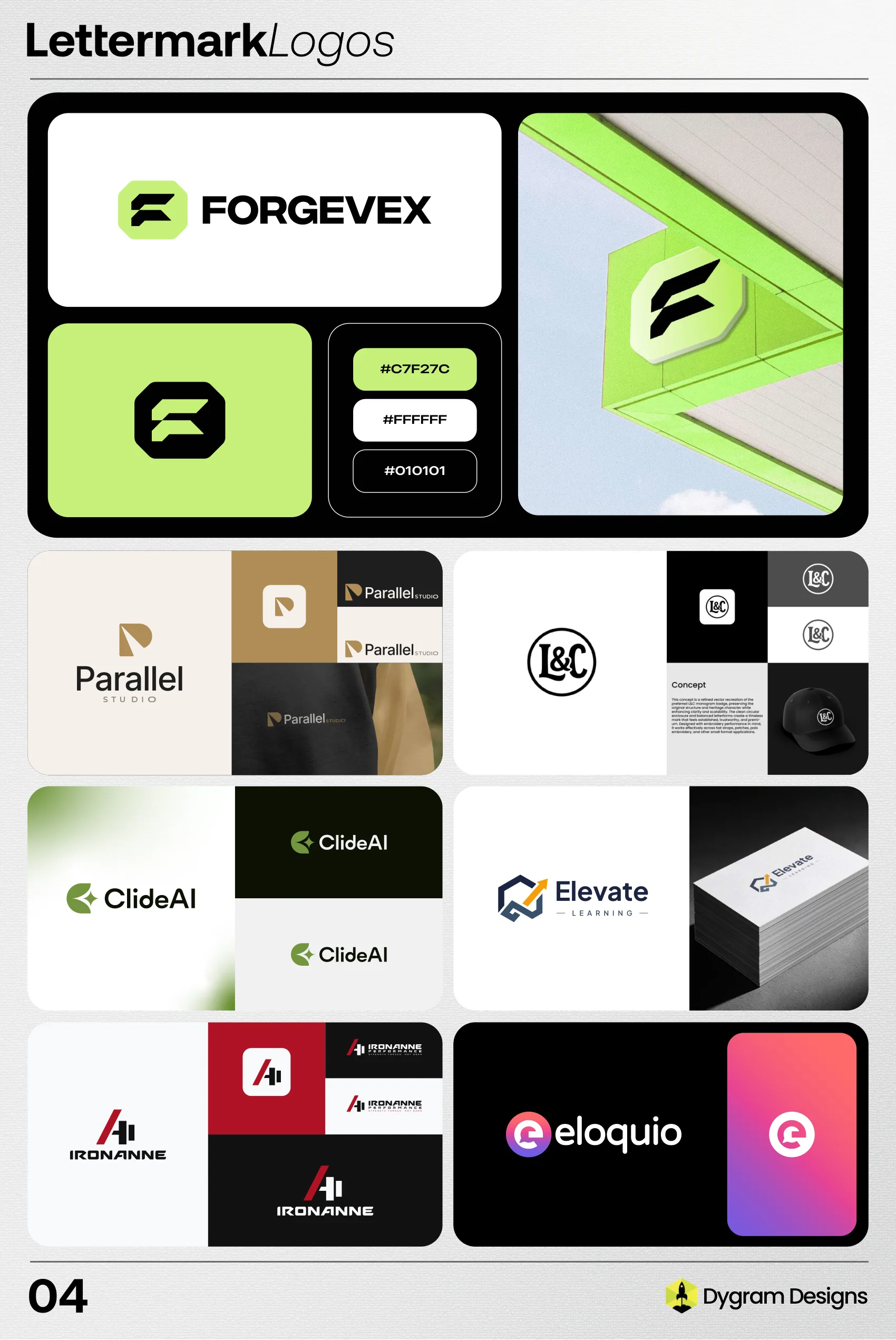 Lettermarks portfolio board
