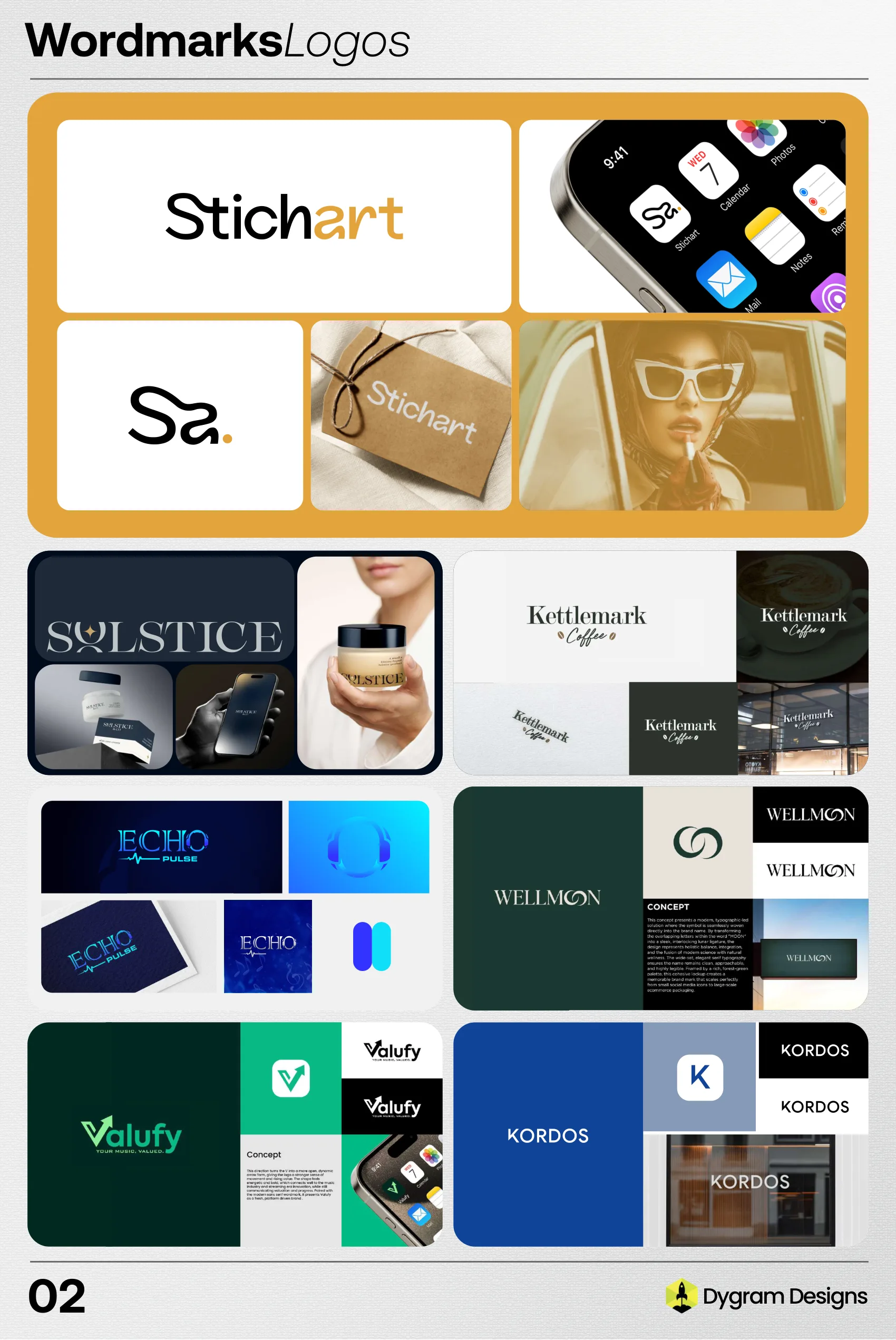 Wordmarks portfolio board